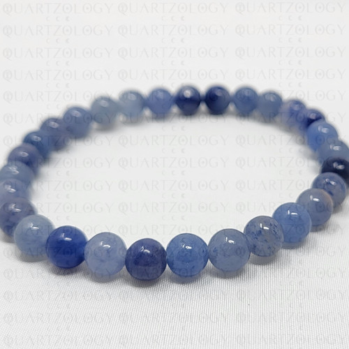 Natural blue aventurine - blue,