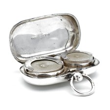 Antique Solid Silver Double