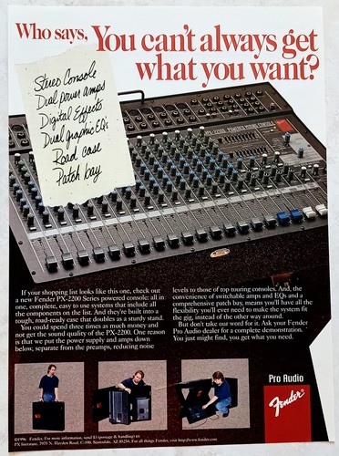 Fender 2200 mixer amp - px-2200, &
