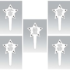 White Star Memorial Stake - In Loving Memory - Dear Special Someone Son Daughter