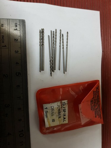 3mm drills made - 1.3mm, by
