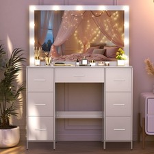 Large Dresser Desk with 11 LED