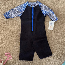 NWT Tuga Sun Swim Protection UPF 50+ Neoprene Wetsuit Youth 6 years