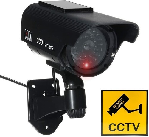 Solar powered dummy camera - camera, led