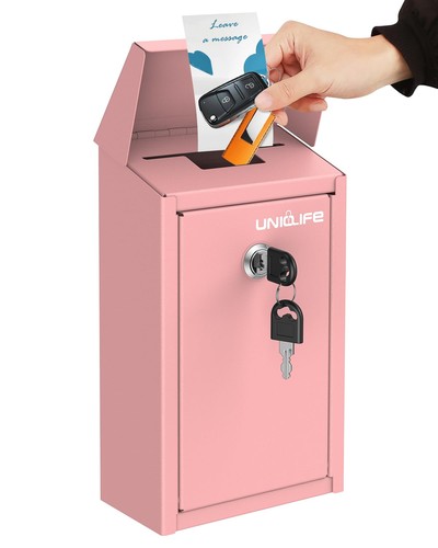 Uniclife pink key drop box - box, for
