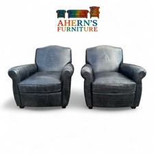 Pair of French Art Deco Club