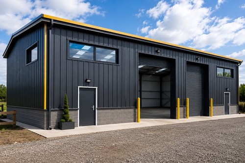 Insulated steel building - steel, –