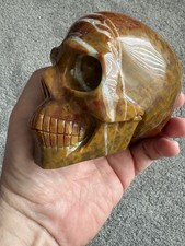 Orange Calcite Skull Crystal