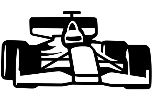 Retro single seater racing - single,
