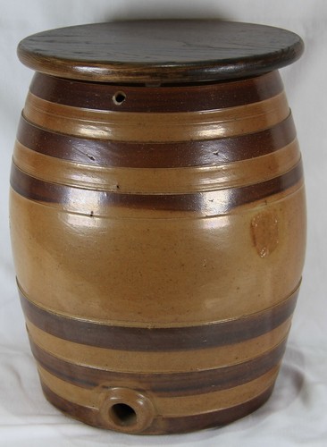 Salt glazed ceramic sherry - ceramic,