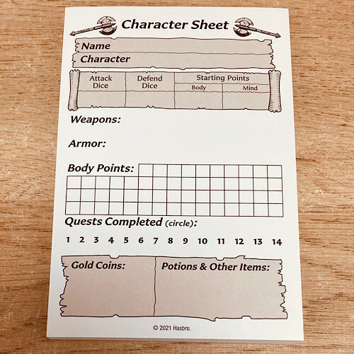 Heroquest 2021 character sheet - 2021,