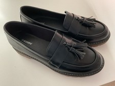Graceland LEATHER SHOES BLACK UK SIZE 6 New In Box