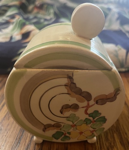 Clarice cliff preserve pot - preserve,