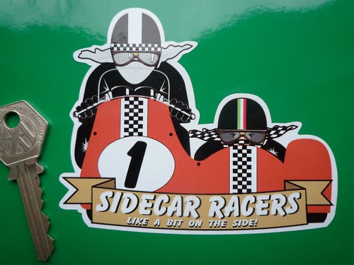 Sidecar racers like bit on - a,