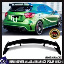 REAR ROOF SPOILER WING A45 AMG LOOK FOR MERCEDES W176 A CLASS 12-18 GLOSS BLACK