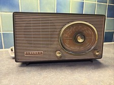 Vintage 1950s Philips MK 40277 Type B2G04U Valve Bakelite Radio MW LW