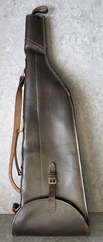 Vintage leather gun - gun, case