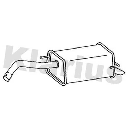 Exhaust rear back box for - rear,
