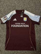 Aston Villa Home Shirt 25/26 Europa League Aston Villa Foundation Buendia 10