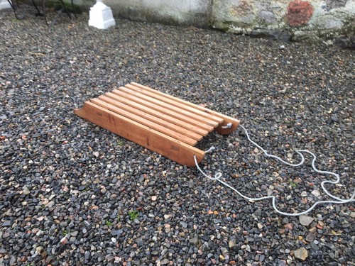 Vintage wooden sleigh sledge - wooden,