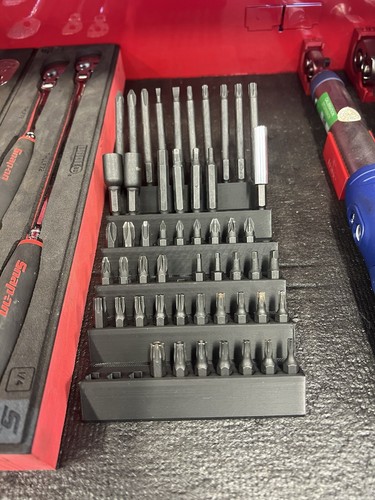 Angled hex bit holder drawer - bit,
