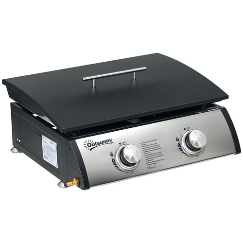 Outsunny portable gas plancha - portable,