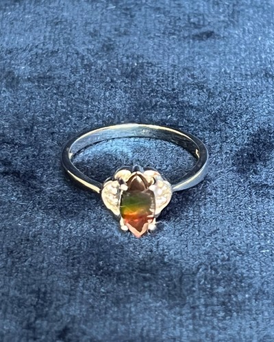 Ethiopian opal ring - opal, in