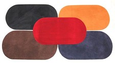 Oval Shape Faux Suede Elbow/Knee Patches x 2 Iron on, Washable Choice of Colours