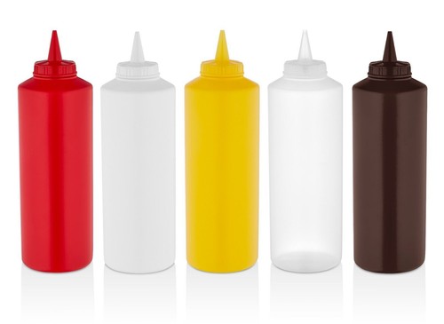 Plastic 32oz squeeze sauce - 2,