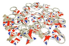 London UK Alphabet Keychain – Union Jack Souvenir Keyring – British Gift