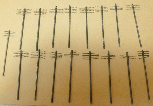Vintage metal telegraph - vintage, poles
