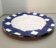 Blue & White Checkered Charger