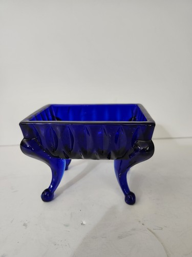 Vtg cobalt trinket holderwith - vtg,