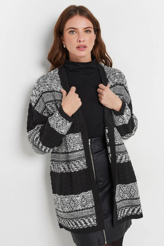 Women fairisle longline - women's,
