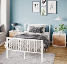 Industrial Metal Bed Frame 4ft