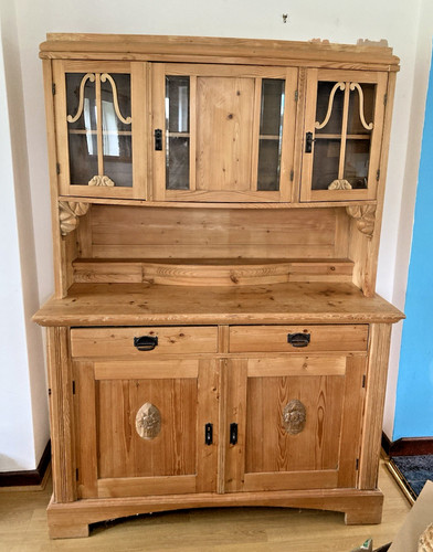 Antique french pine dresser - french,