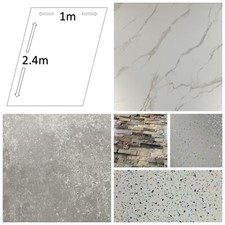 Large 1000mm Wide Shower Panels Bathroom Wet Wall Cladding PVC 10mm Thick