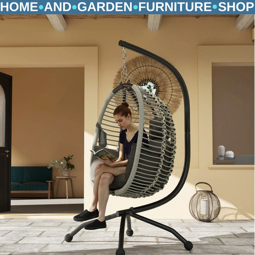 Outdoor hanging swing chair - hanging, w/