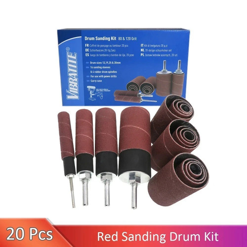 Drum sanding kit pcs rubber - kit,20,