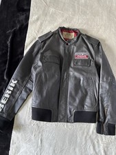 Giacca in Pelle RIFLE x Berik Vintage Uomo Motociclista Ultra Rare Tg. L Leather
