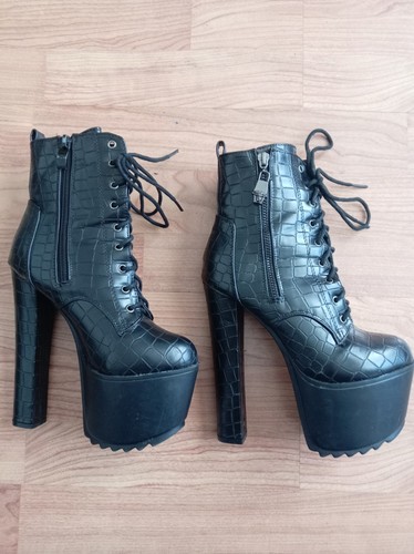 Platform heels boots - heels,