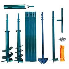 100-200mm/ 8-18m + BAILER+CHISEL +MORE Hand Auger System Water well Earth Borer