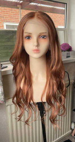 Ginger copper human hair - 22",