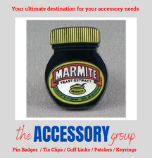 Brand new Marmite love it or hate it jar tub tie pin badge metal enamel
