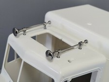 2pcs Chrome Brass Roof Air Horn Tamiya RC Toy 1/14 King Grand Hauler Globeliner