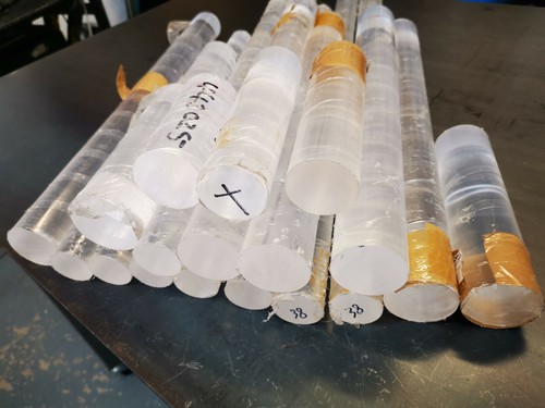 Clear acrylic rod - clear,