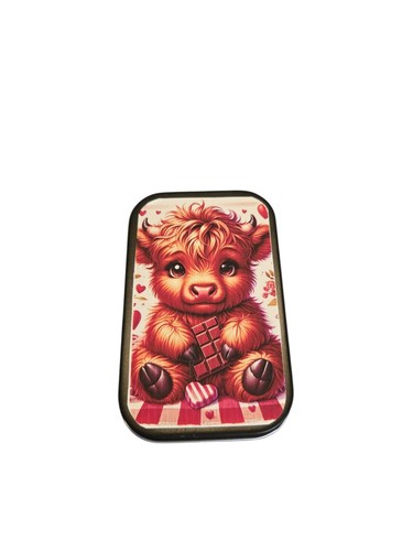 Tobacco tin 1oz hinged - tin,