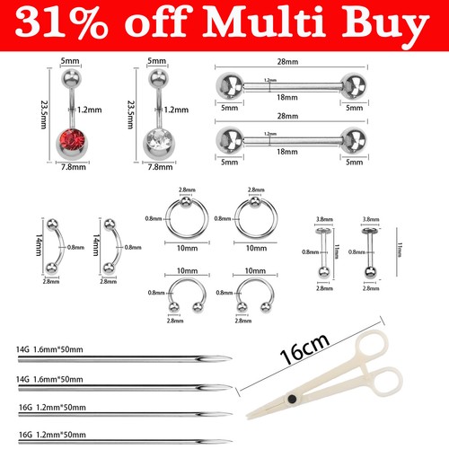 Body piercing kit - body, professional