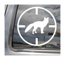 Fox Crosshair Target Shooting - Hunting Hunter Car Vinyl Decal Sticker 04268