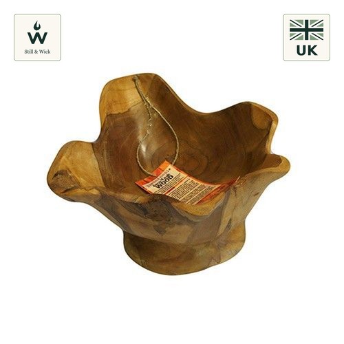 Teak spiky finger bowls aprox - finger,